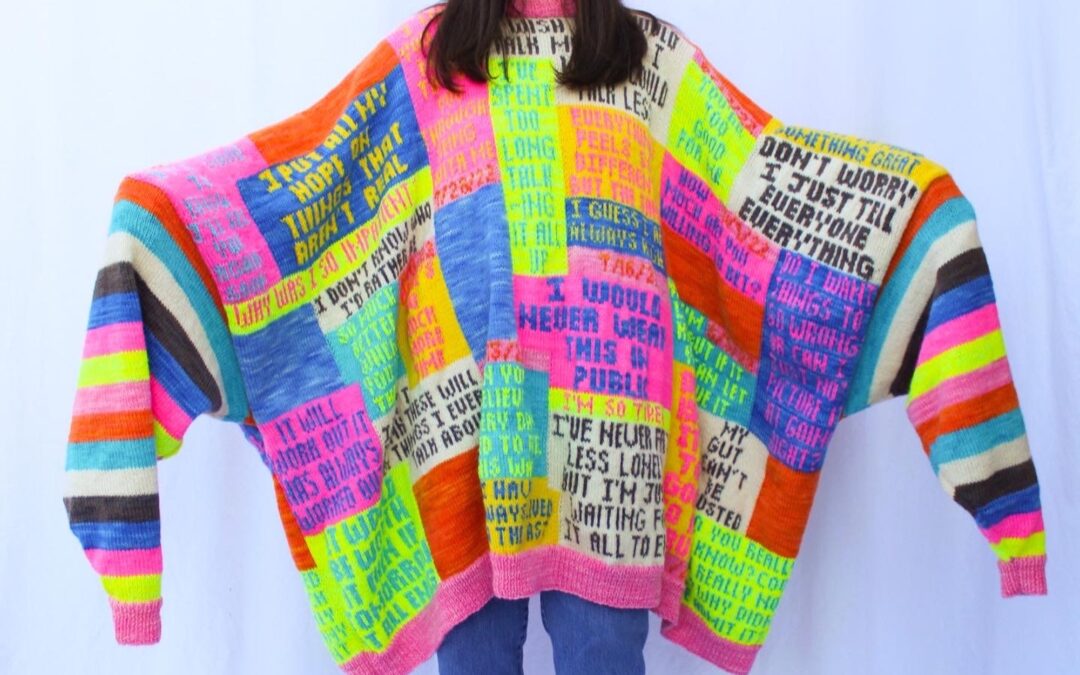 Kendall Ross Gets Personal with Her Colorful Sweaters Embedded with Stories