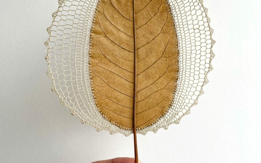 Susanna Bauer’s Intricately Crocheted Leaves Celebrate the Elegance and Ephemerality of Nature