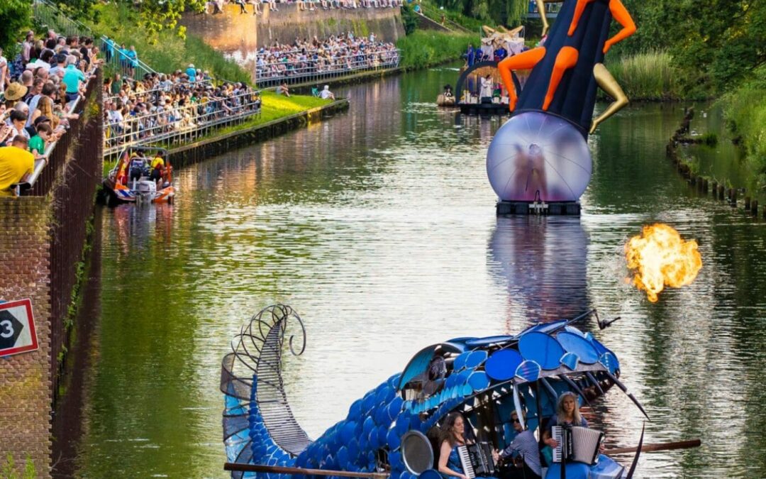 The Floating Bosch Parade Makes a Spectacle of Online Life on a River in The Netherlands