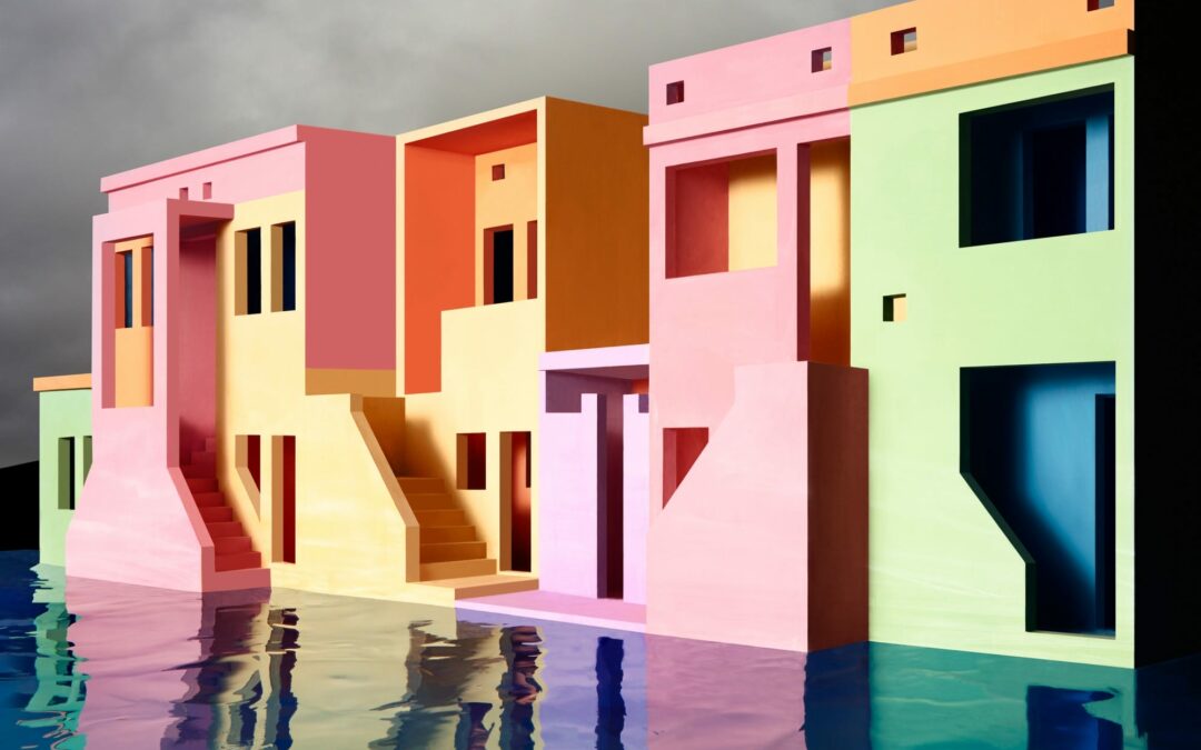 Water Rises Around Vibrant Architectural Models in James Casebere’s Haunting Photos