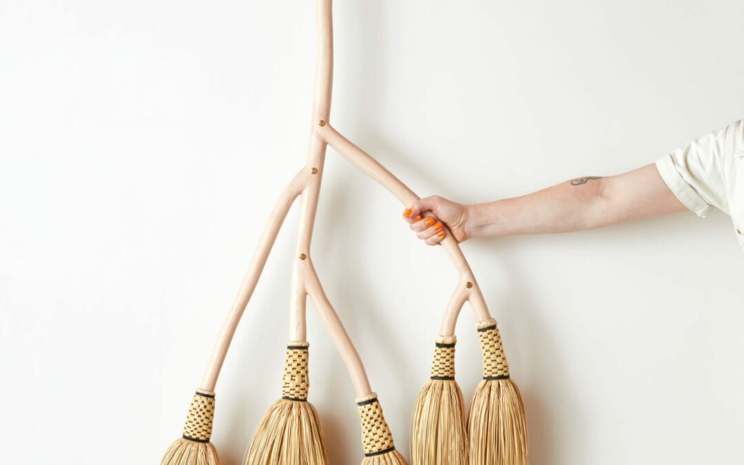 Aspen Golann’s Elegant Brooms and Brushes Take a Playful Approach to Woodworking