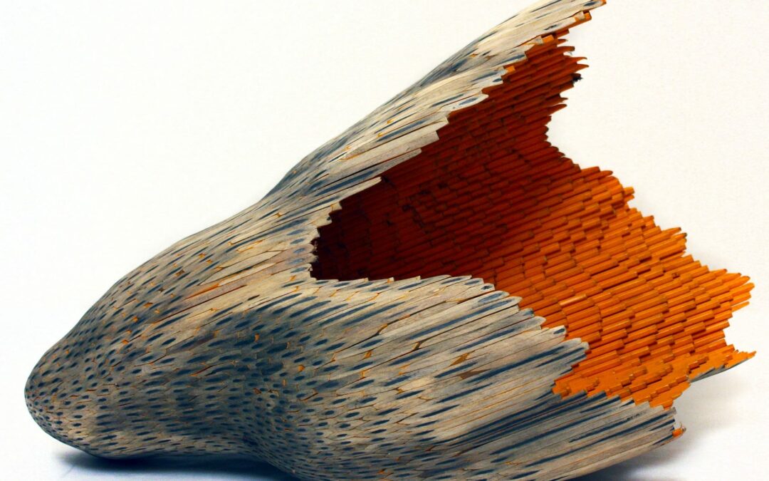 Jessica Drenk Transforms Thousands of Pencils into Organic Vessels