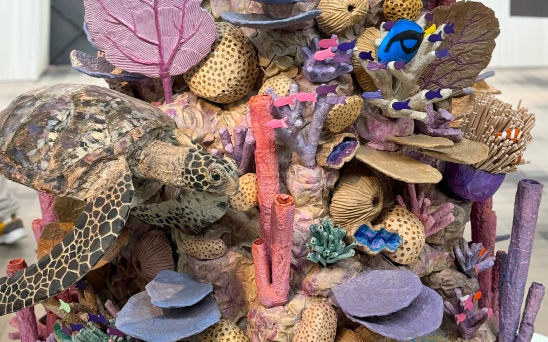 Josh Gluckstein Crafts a Teeming Reef from Recycled Cardboard