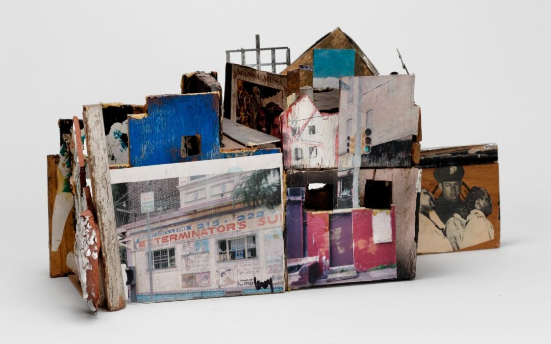 A Changing Community and Lived Experiences Converge in Leroy Johnson’s Mixed-Media Houses