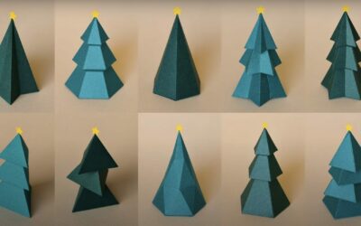 Paper Christmas Trees by Maho Motoyama Take Holiday Boxes to a New Level