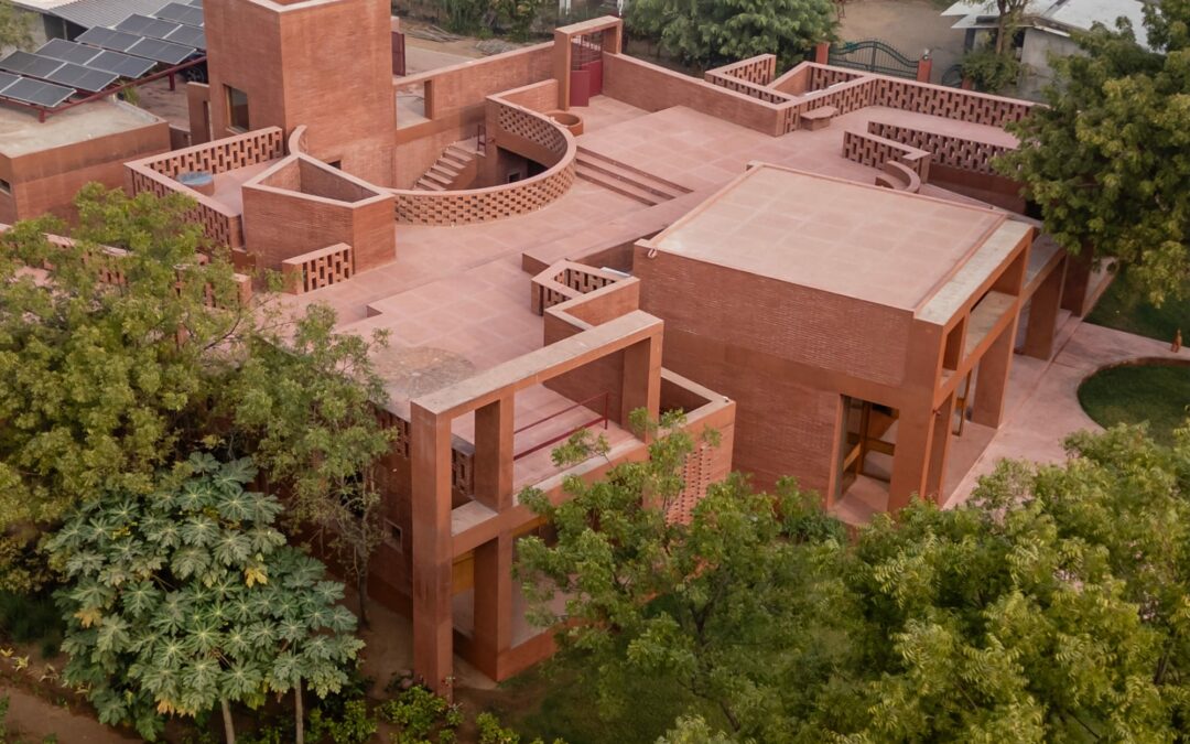 Studio Sangath Designs a Dream Home from Terracotta and Recycled Bricks in India
